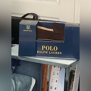 Mens Ralph Lauren Brown Suede Slippers